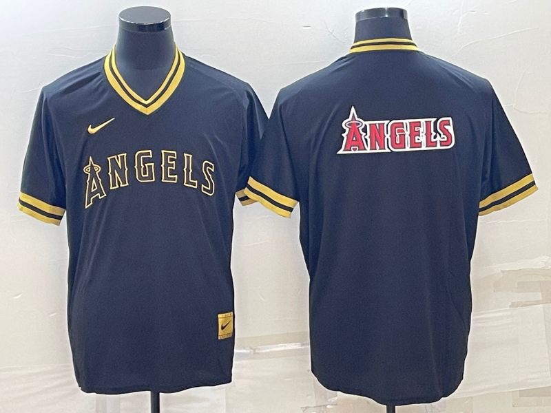 Men's Los Angeles Angels Black Alternate Jersey